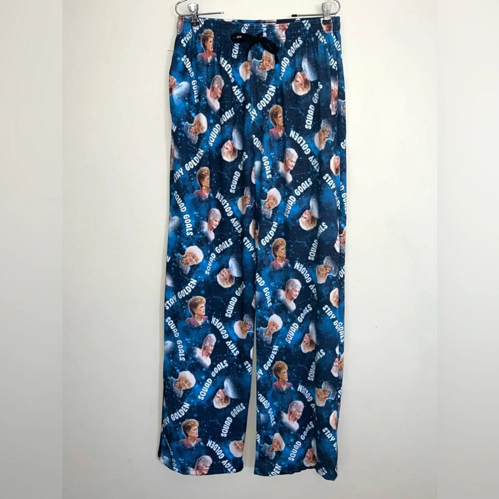 The Golden Girls Womens Squad Goals / Stay Golden Printed Pajama Pants Sz M